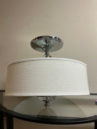 Gorgeous 16 Inch Round Drum Shade Chandelier