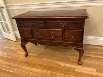 Pretty Lane Mahogany Vintage Standing Cedar Chest With Key