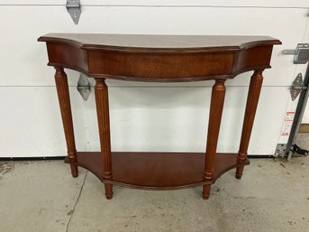 Gorgeous Inlaid Wood Console Table