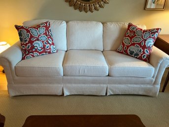 Elegant And Comfy White Conover Chair Company Sofa