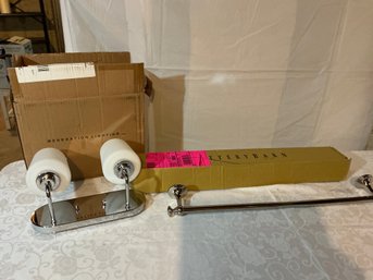 Pottery Barn Towel Bar And Generation Lighting Fixture