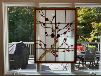 Stunning Custom-made Handcrafted Stained Glass Window Panel