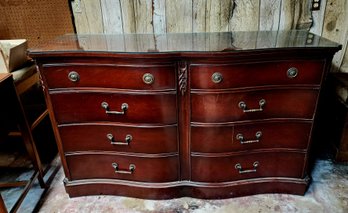 Mahogany Serpentine Front Dresser By White Furniture Company