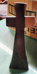 Hand-carved Wooden Standing Cross