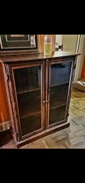 Wooden Display Cabinet With Glass Doors