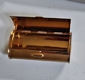Gold-toned Metal Compact Or Small Vanity Box