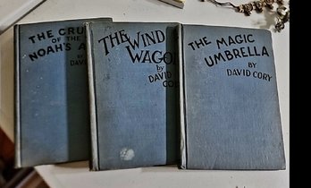 Set Of Three Vintage Hardcover Children's Books From The 'Little Journeys To Happyland' Series By David Cory