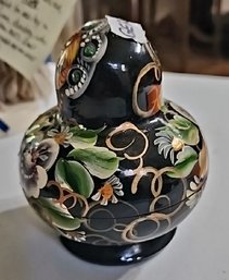 Hand-painted Lacquered Papier-mch Nesting Doll (matryoshka) With Floral Motif