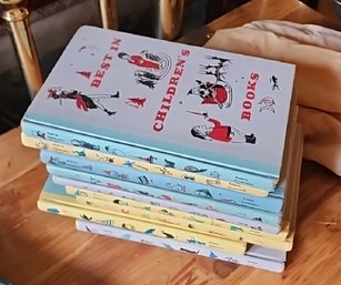 Set Of 9 Vintage Hardcover Books Titled 'Best In Children's Books' Published By Nelson Doubleday