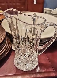 Crystal Pitcher In The 'King Edward' Pattern By Gorham