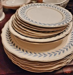 Porcelain Dinnerware Set In The 'Sherwood' Pattern By Syracuse China