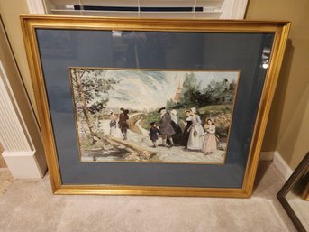 Oil Painting Titled 'Sunday Morning In Sleepy Hollow' (also Known As 'Washington Spring')