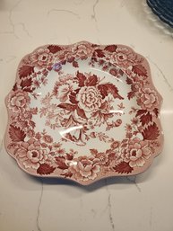 Ceramic Plate Titled 'British Flowers - Poppy' By Spode Archive Collection