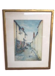 Water Color Signed C. Durand Chapman, Clovelly England