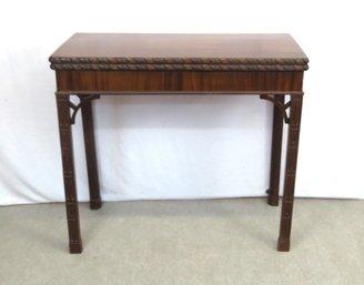Chinese Chippendale Mahogany Game Table
