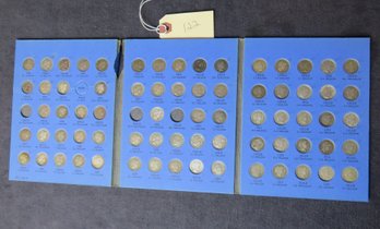 Book Barber Dimes 1892-1916, 71 Coins In Book See Pictures