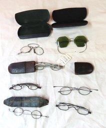 Lot Of  6 Pair Early Eye Glasses