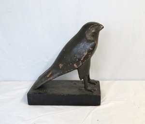 Falco Sculpture On Base With Hand Written Tag  - Alva Studios -
