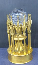 Glass Ball On Brass Stand