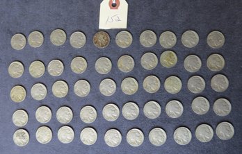 Lot Of 50 Buffalo Nickels, Mixed 1935, 1936