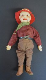 Vintage Howdy Doody Ventriloquist Dummy Doll, String Missing To Work Mouth
