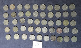 Lot Of 50 Buffalo Nickels