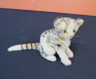 Steiff Mohair Cat With Glass Eyes