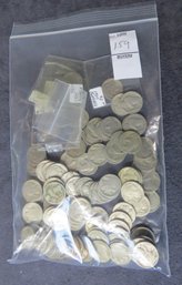 Lot Of 109 Buffalo Nickels, Worn Or Non-legible Dates