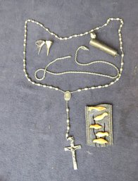 Misc Lot Of Sterling Silver -  Total Weight 53.94 Dwt Including Bone Birds