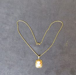 Cameo Marked 10K On Chain Marked 925, Cameo Weighs 1.65 Dwt, 1 X