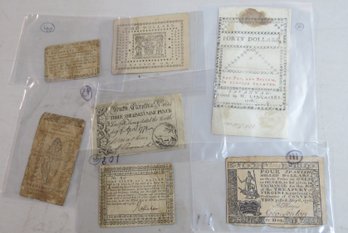 Lot Of Colonial Paper Currency