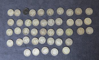 Lot Of 38 Mercury Dimes And 5 Silver Roosevelt Dimes