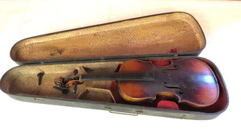 Two Violins, One Violin Marked Antonius Stradivarius, Crem, 12 ½' Body, 21' Overall