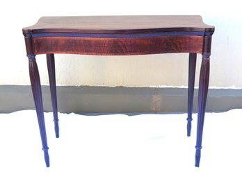 Sheraton Inlaid Mahogany Card Table