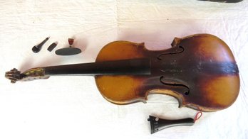 Violin With Label Joseph Guarnerius . Unsigned Bow, 14' Body, 23' Overall