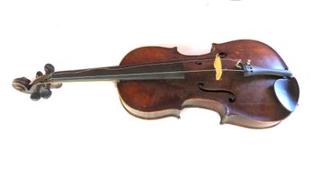 Violin No Label, Unmarked Bow, 13 ½' Body, 22 Overall