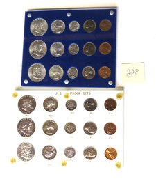 Two Cases Containing Three Sets U. S. Proof Sets Total Of Thirty Coins
