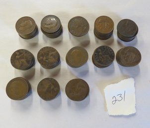 Lot 130 English Half Pennies, 1862-1949