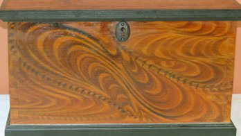 Paint Decorated Miniature Chest Made By C. J. Hopf Kennebunk ME