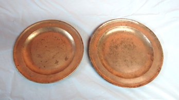 Two 19th Century Pewter Plates