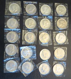 Twenty 1964 Kennedy Half Dollars