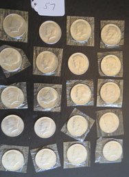 Twenty 1964 Kennedy Half Dollars