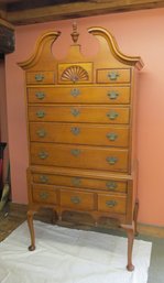 Custom Made Maple Highboy With B. Altman New York Label