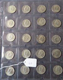Lot Of 20 Kennedy Half Dollars