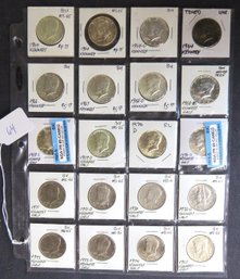 Lot Of 20 Kennedy Half Dollars