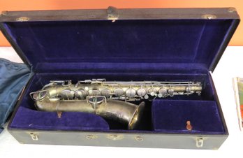 Saxophone In Original Case, Signed The Buescher, Elkhart Ind