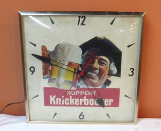 Ruppert Knickerbocker Electric Wall Clock In Working Condition
