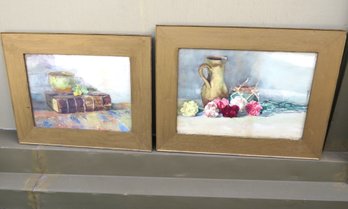 Two Still Life Watercolors Signed K.W. Hale