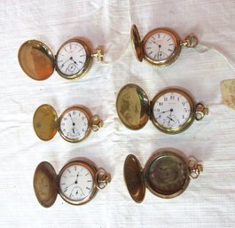 Lot Of 5 GF Pocket Watches