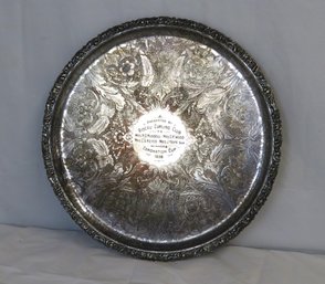 Presentation Tray From Rideau Curling Club - Birks Regency Silver England